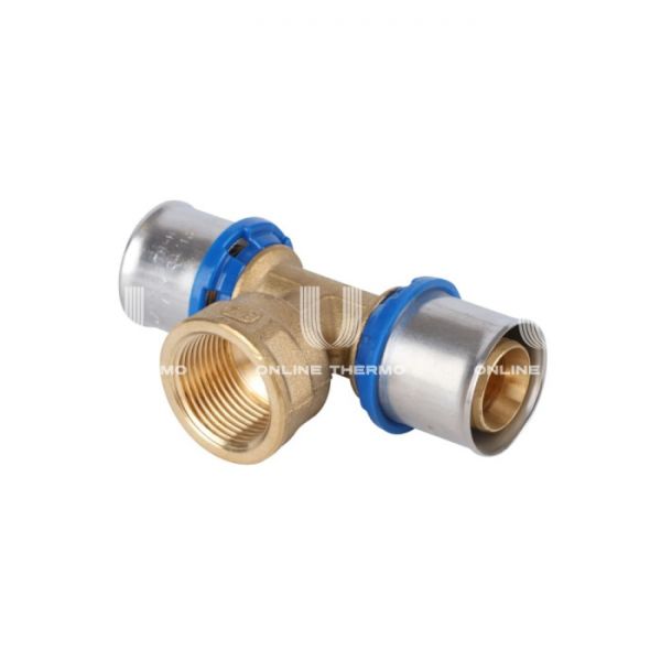 Тройник с внутренней резьбой APE ARL2104303, 26х3/4"х26, пресс-фитинг