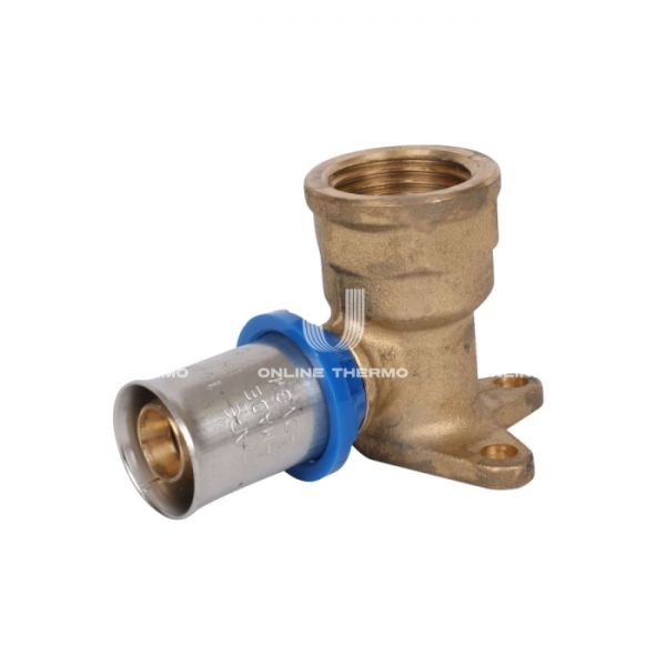 Угольник настенный (водорозетка) APE ARL3503100, 16х1/2", удлиненный, с креплением, пресс-фитинг