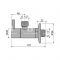Угловой вентиль с фильтром Alcaplast ARV003, 1/2" × 1/2", круглый, хром, с розеткой