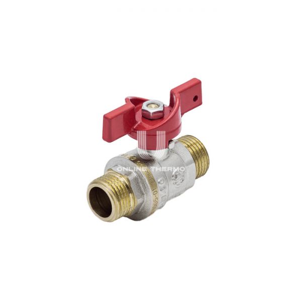 Кран шаровый Aquasfera Euro 1005-03, НР 1", полнопроходной, ручка-бабочка