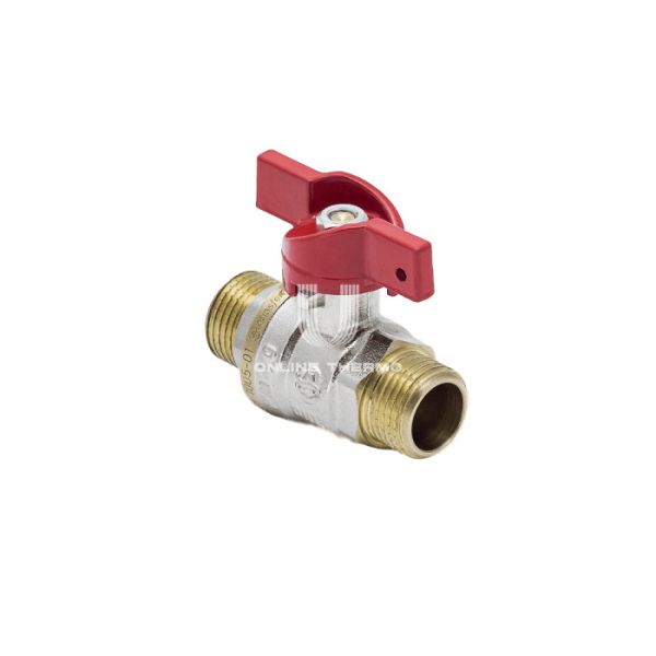 Кран шаровый Aquasfera Euro 1005-03, НР 1", полнопроходной, ручка-бабочка