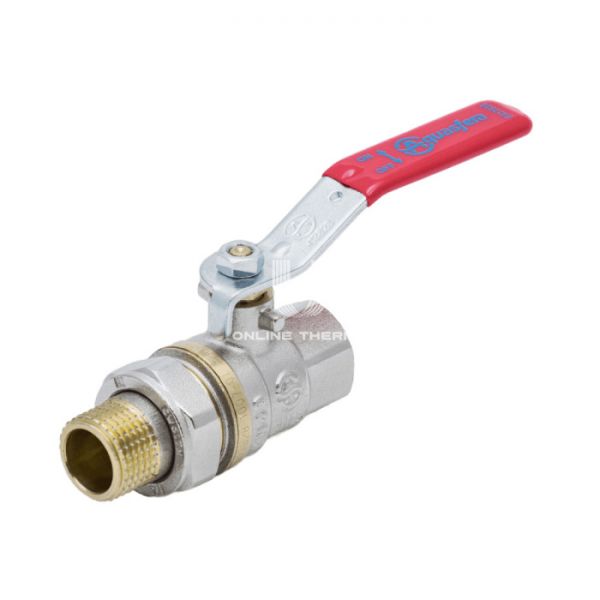 Кран шаровый Aquasfera Euro 1006-04, ВР-НР 1 1/4", полнопроходной, ручка-рычаг