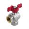 Кран шаровый угловой Aquasfera Euro1008-01, ВР 1/2", полнопроходной, ручка-бабочка