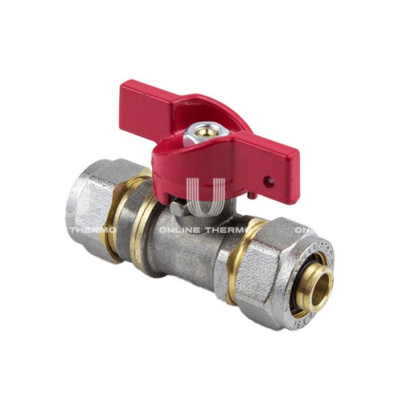 Кран шаровый Aquasfera Euro 1018-01, КО, ручка-бабочка