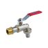 Кран шаровый Aquasfera Euro 1019-01, НР-штуцер 1/2", ручка-рычаг