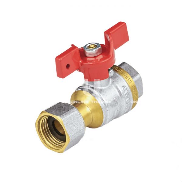 Кран шаровый Aquasfera Euro 1022-01, ВР-НГ 1/2", полнопроходной, ручка-бабочка