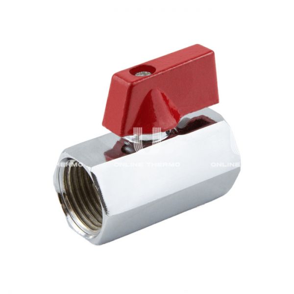 Кран шаровый мини Aquasfera 1030-01, ВР 1/2", ручка-флажок