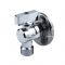 Кран шаровый угловой для сантехнических приборов Aquasfera 1042-01, НР 1/2", с розеткой, ручка-флажок