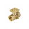 Кран запорный трехходовой Aquasfera 1061-01, ВР 1/2"×М20×1.5, для манометра