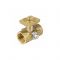 Кран запорный трехходовой Aquasfera 1061-01, ВР 1/2"×М20×1.5, для манометра