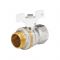 Кран шаровый Aquasfera Standard 1104-02, ВР-НР 3/4", полнопроходной, ручка-бабочка