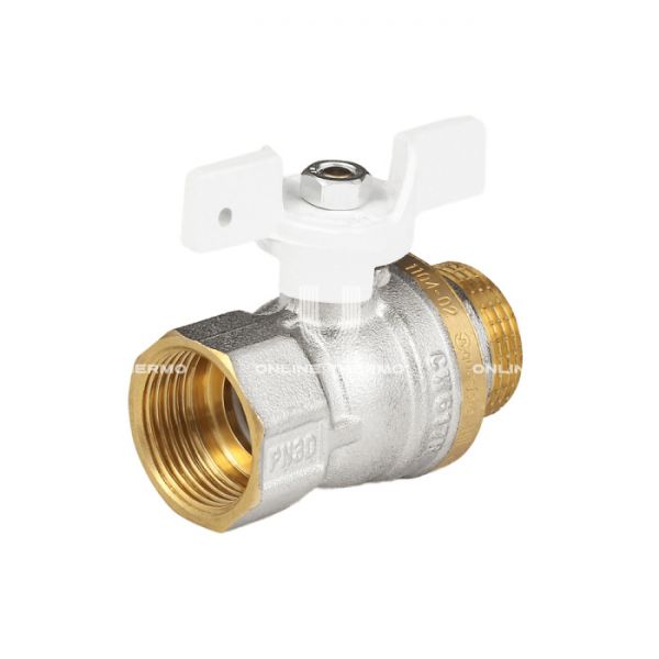 Кран шаровый Aquasfera Standard 1104-03, ВР-НР 1", полнопроходной, ручка-бабочка