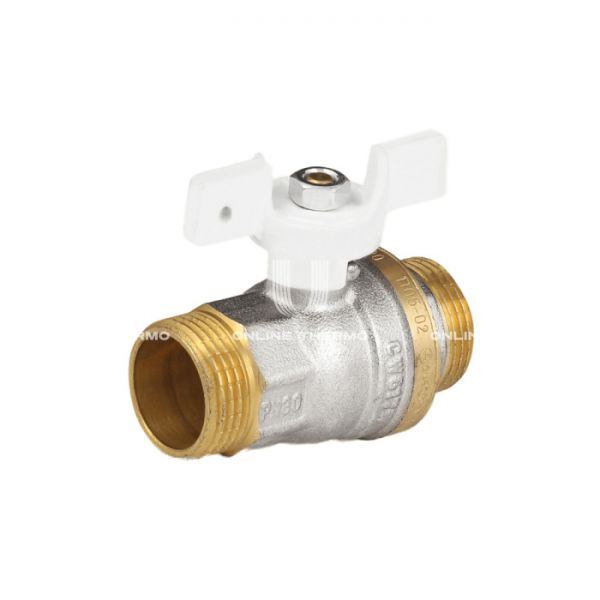 Кран шаровый Aquasfera Standard 1105-01, НР 1/2", полнопроходной, ручка-бабочка