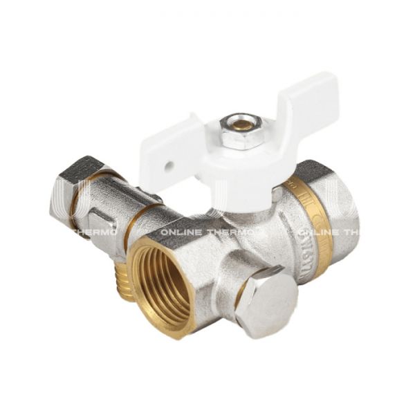 Кран шаровый Aquasfera Standard 1113-01, ВР 1/2", полнопроходной, ручка-бабочка