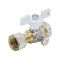 Кран запорный трехходовой Aquasfera Standard 1124-01, ВР-НГ 1/2"×1/4, для манометра