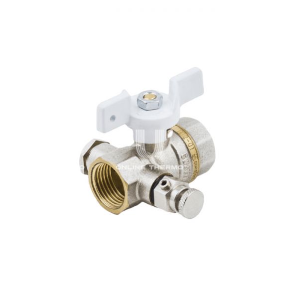 Кран шаровый Aquasfera Standard 1133-01, ВР 1/2", ручка-бабочка