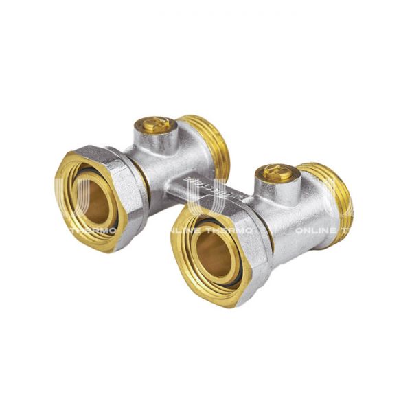 Узел нижнего подключения Aquasfera 5012-01 3/4"EKх3/4"EK НР-ВР, прямой, для двухтрубных систем