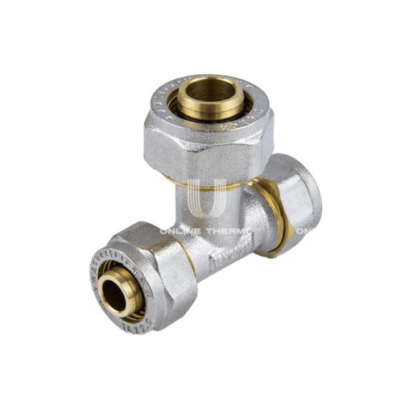 Тройник переходной Aquasfera 7012-02, 20×16×20 мм, компрессионный