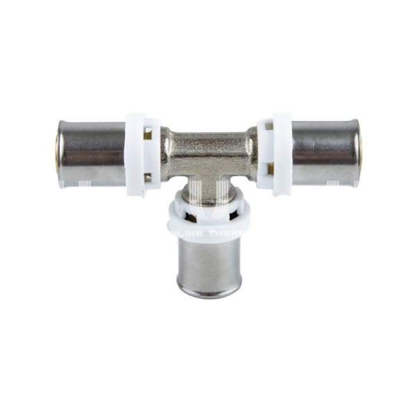 Тройник равнопроходной Aquasfera 8009-03, 26 мм, пресс-фитинг
