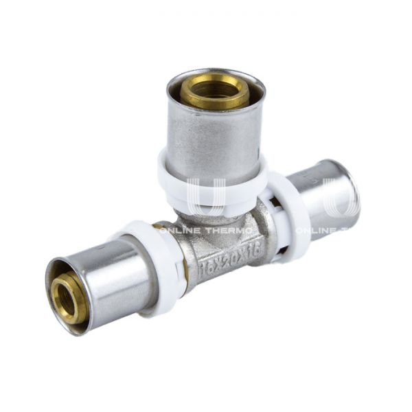 Тройник переходной Aquasfera 8010-04, 20×20×16 мм, пресс-фитинг