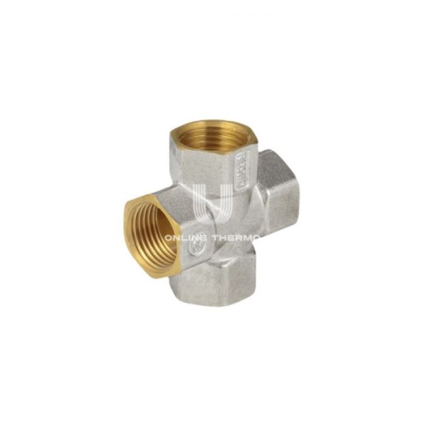 Крестовина с внутренней резьбой Aquasfera 9011-03 ВР 1", никелированная