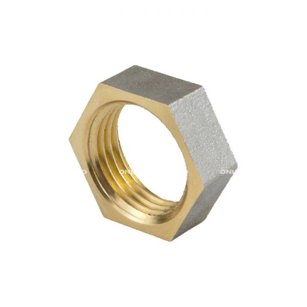 Контргайка без упора Aquasfera 9020-01 ВР 1/2", никелированная