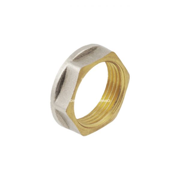 Контргайка с упором Aquasfera 9034-04 ВР 1 1/4", никелированная