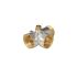 Штуцер пятивыводной Aquasfera 9036-01 ВР-НР 1"×1"×1"×1/4"×1/4", никелированный