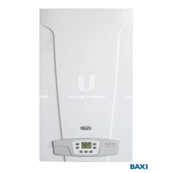 Настенный газовый котел Baxi ECO-4S 1.24 F 7659666--, одноконтурный, закрытая камера, 24 кВт, компактный