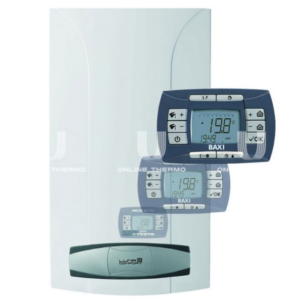 Настенный газовый котел Baxi LUNA-3 COMFORT 310 Fi CSE45631358-, двухконтурный, закрытая камера, 31 кВт, выносная панель управления