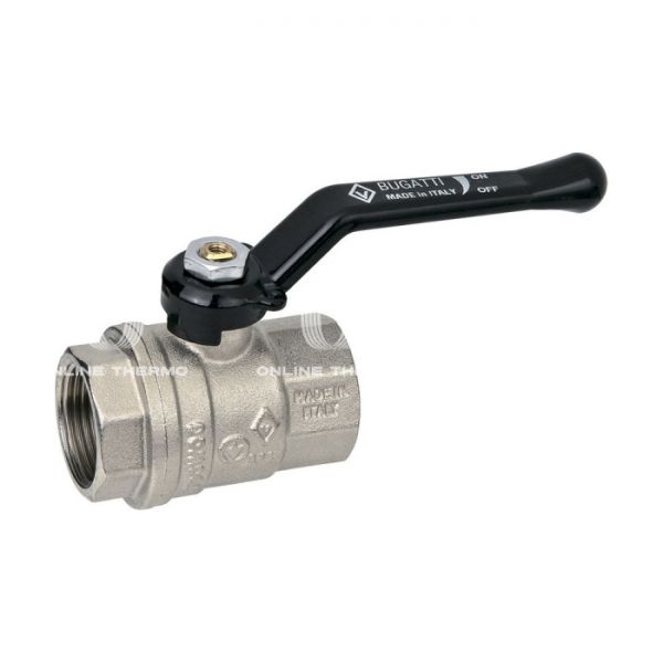 Кран шаровый Bugatti Oregon 03000181 1"1/4 ВР-ВР, 300, полнопроходной, ручка-рычаг