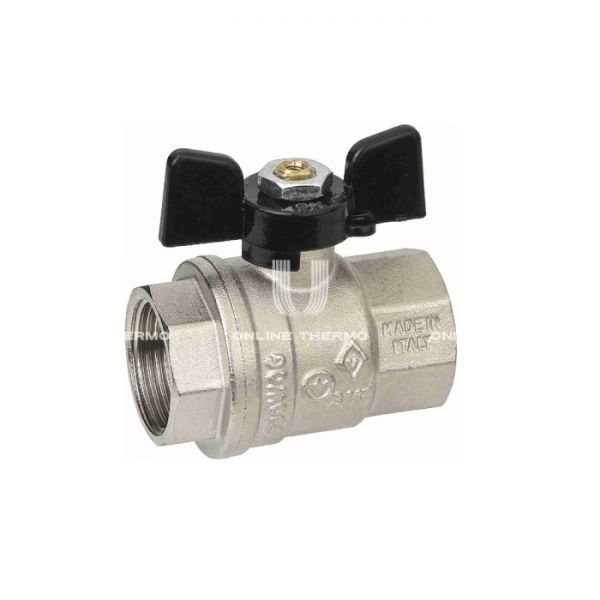 Кран шаровый Bugatti Oregon 03020077 1"1/4 ВР-ВР, 302, полнопроходной, ручка-бабочка