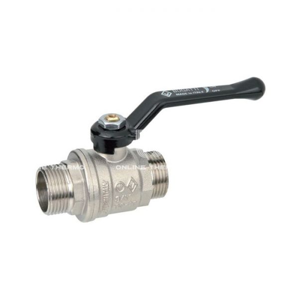 Кран шаровый Bugatti Oregon 03250020 1/2" НР-НР, 325, полнопроходной, ручка-рычаг