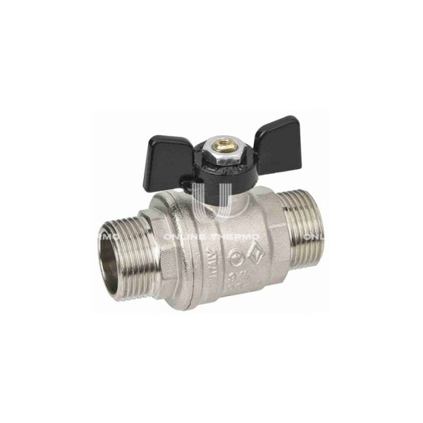 Кран шаровый Bugatti Oregon 03270027 3/4" НР-НР, 327, полнопроходной, ручка-бабочка