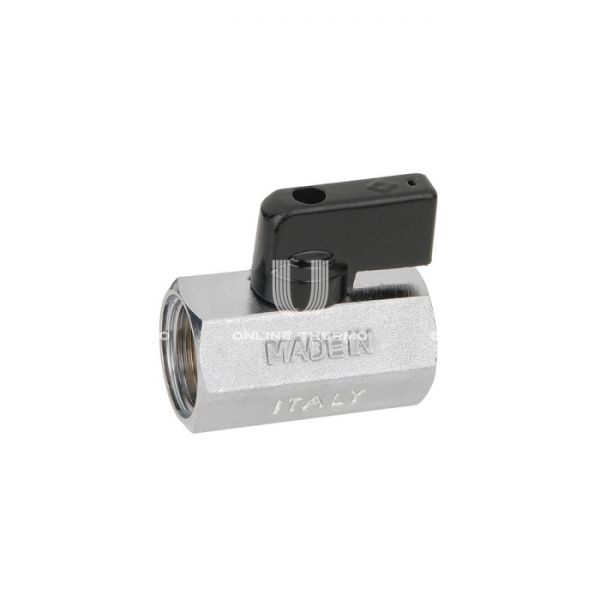 Кран шаровый Mini Bugatti Kansas 08000015 1/2"x15 ВР-ВР, 800, неполнопроходной, ручка-флажок