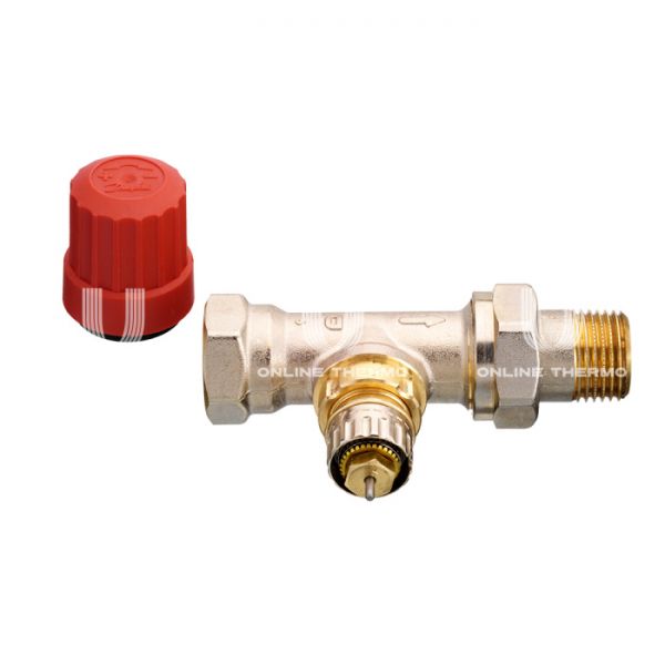 **Термостатический клапан (терморегулятор) Danfoss 013G7016 RTR-N DN20 3/4" ВР-НР, прямой, для двухтрубных систем, с преднастройкой