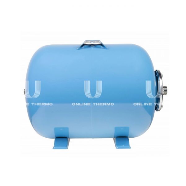 Гидроаккумулятор (расширительный бак) для водоснабжения Джилекс Г 50, 50 литров синий, горизонтальный на ножках