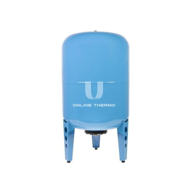 Гидроаккумулятор (расширительный бак) для водоснабжения Джилекс ВП 100 к, 100 литров синий, вертикальный на ножках