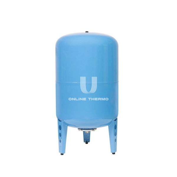 Гидроаккумулятор (расширительный бак) для водоснабжения Джилекс В 150, 150 литров синий, вертикальный на ножках