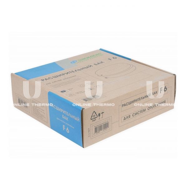 Расширительный бак для отопления Джилекс В 6 F, 6 литров, красный, вертикальный, плоский