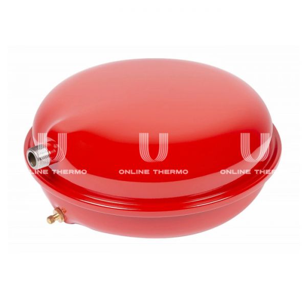 Расширительный бак для отопления Джилекс В 10 F, 10 литров, красный, вертикальный, плоский