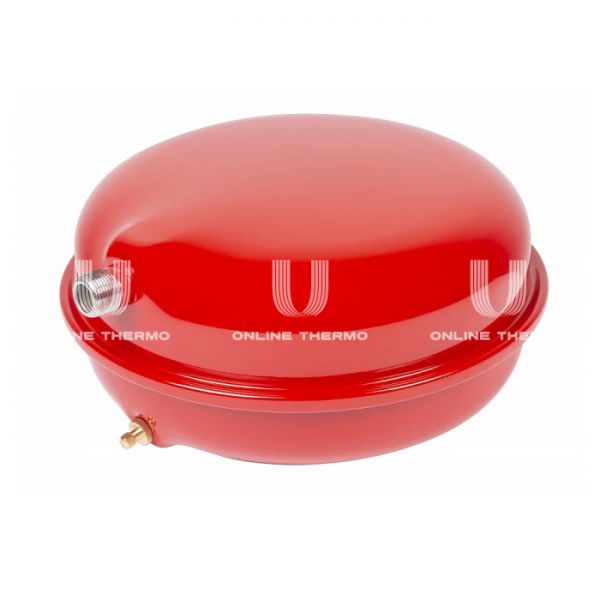 *Расширительный бак для отопления Джилекс В 12 F, 12 литров, красный, вертикальный, плоский