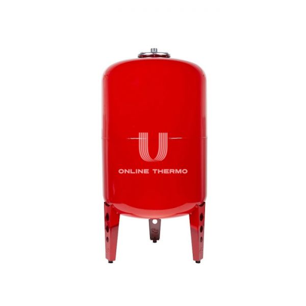 Расширительный бак для отопления Джилекс В 150, 150 литров, красный, вертикальный на ножках