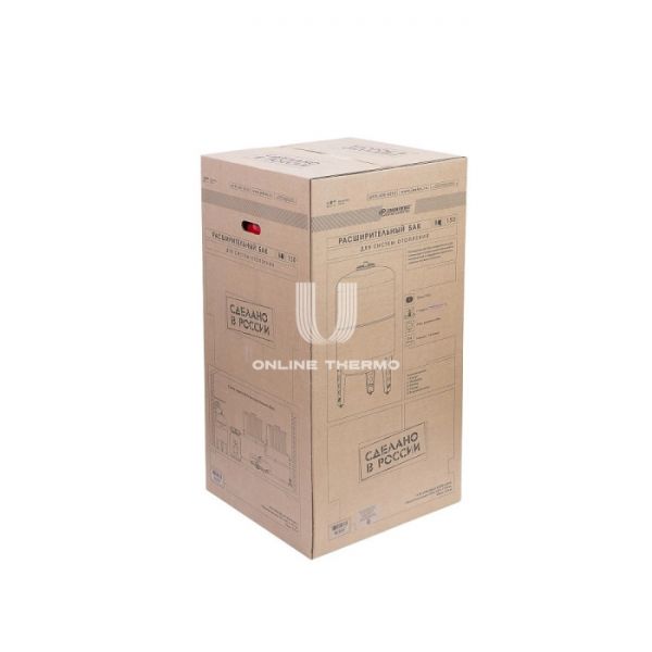 Расширительный бак для отопления Джилекс В 150, 150 литров, красный, вертикальный на ножках