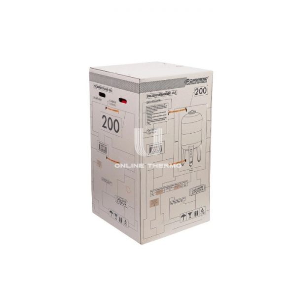 Расширительный бак для отопления Джилекс В 200, 200 литров, красный, вертикальный на ножках