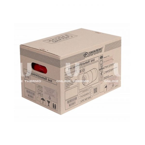 Расширительный бак для отопления Джилекс В 10, 10 литров,  красный, вертикальный, подвесной