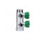 *Регулирующий проходной коллектор FAR FK 3821 112TP, 1" ВР-НР, на 2 контура  1/2" НР, модульный, плоское соединение