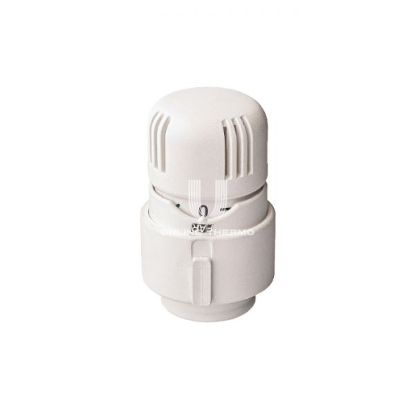 Термостатическая головка (термостат) FAR FL 1821, жидкостная, клипсовое соединение, белая