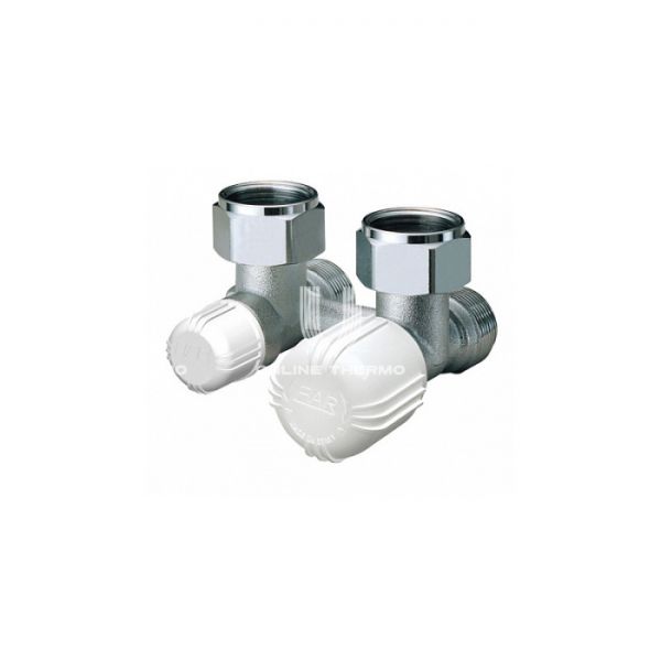 Узел нижнего подключения FAR, FV 1481, 3/4"х3/4"ЕК НР-НГ, угловой, термостатический, с подключением ЕК, хром