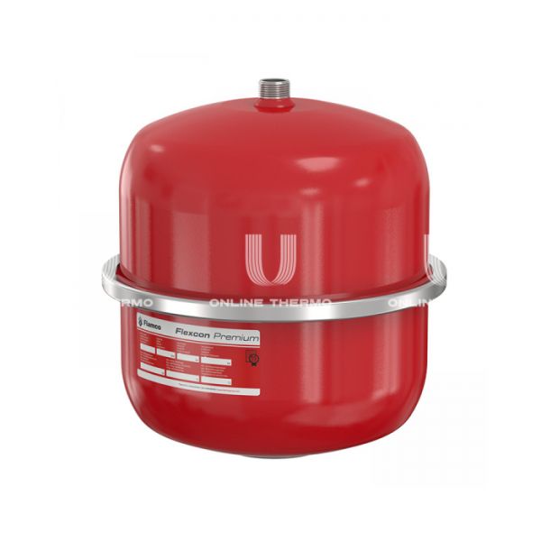 Расширительный бак для отопления Flamco Flexcon Premium 8, 8 л, красный, вертикальный, подвесной